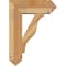 Ekena Millwork Funston Arts and Crafts Rough Sawn Bracket w/ Offset Brace, Western Red Cedar, 8"W x 22"D x 30"H BKT0806X22X30FST03RWR - alternate 3